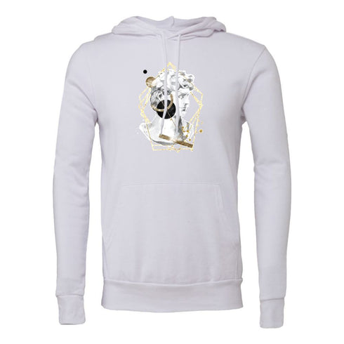 Black gold plaster head Bella canvas hoodie 3719